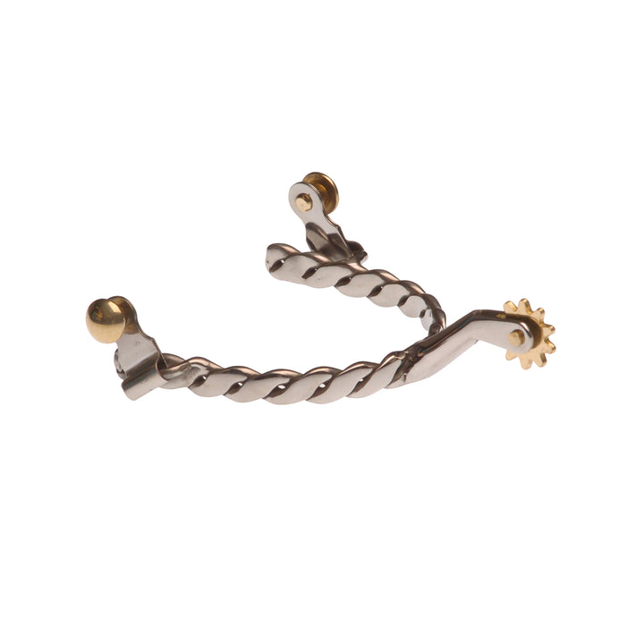Lakota stainless steel braided spurs SR00021