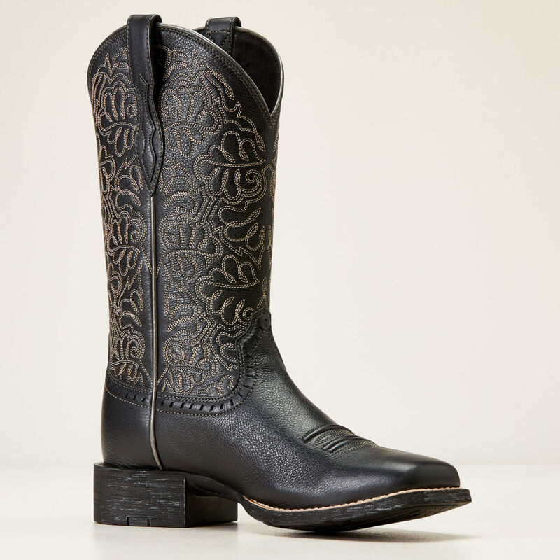 Ariat Round up Remuda wide square toe Western boot for ladies