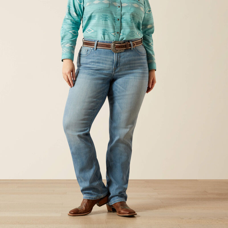 Ariat mid rise Alessia straight leg jeans voor dames