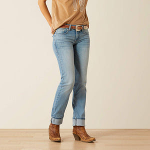 Ariat mid rise Alessia straight leg jeans voor dames