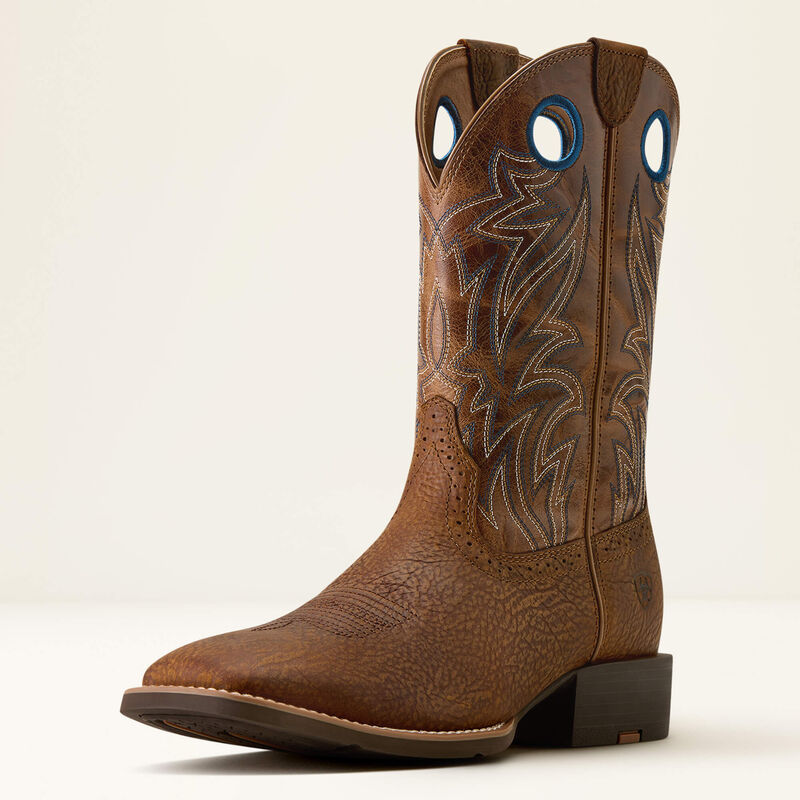 Ariat sport sidebet wide square toe boot for men
