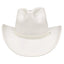 American hat makers Blizzard | Mens White Leather Cowboy Hat