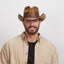 American hat makers Cyclone | Mens Leather Cowboy Hat