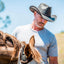 Chapeau de cowboy en cuir pour homme Hollywood | American hat makers