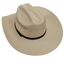 American hat makers Lasso | Chapeau de cowboy en paille pour homme