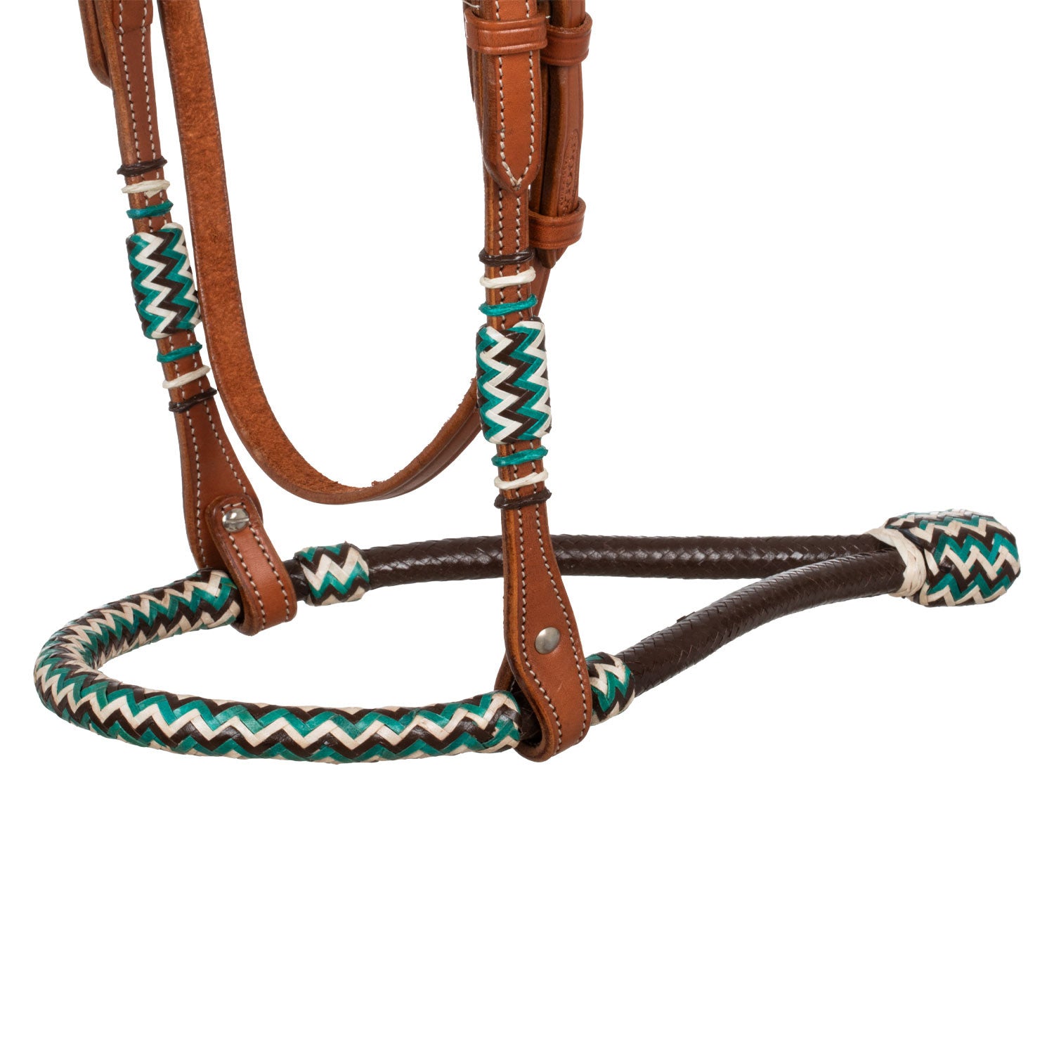 Pool's bosal bridle with cotton mecate reins PLH01019
