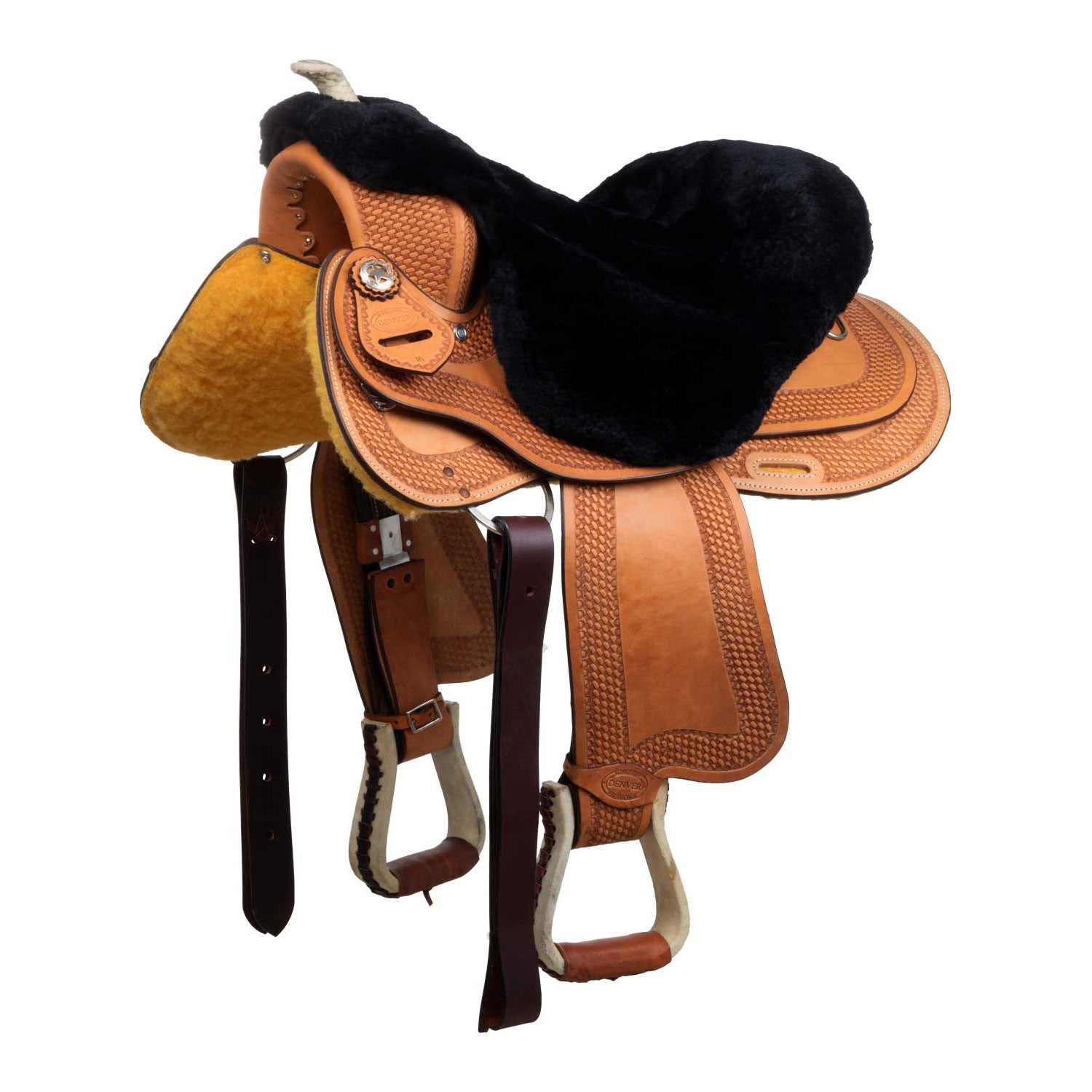 Pool's western saddle sheep skin seat cover  se 00602