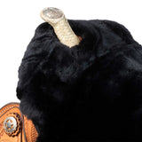 Pool's western saddle sheep skin seat cover  se 00602