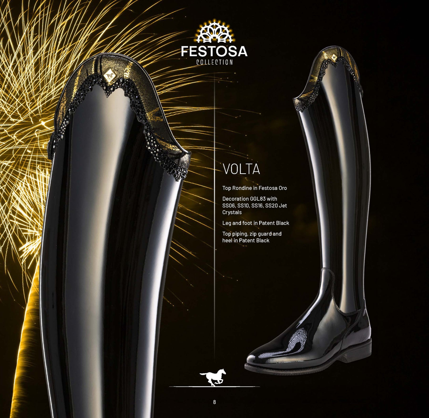 De Niro Volta dressage boot festosa