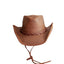 American hat makers Hollywood | Womens Leather Cowgirl Hat